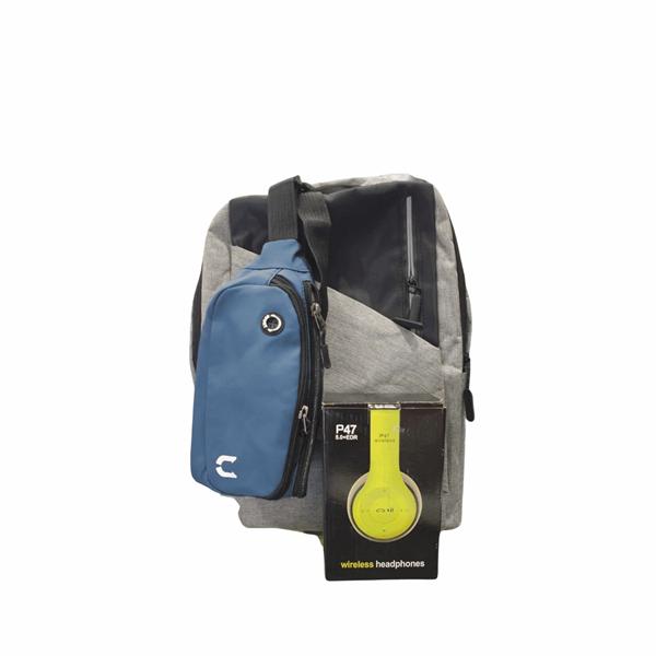 CARTABLE+SAC BANANE+CASQUE 3IN1