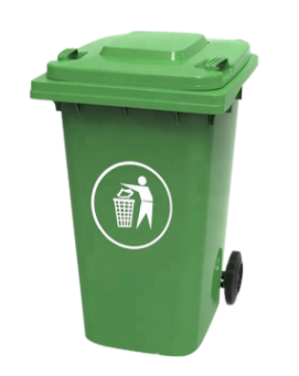 POUBELLE PLASTIQUE AVEC ROUE 120L