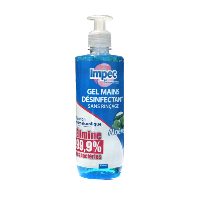 GEL DESINFECTANT 500ML IMPEC A POMPE
