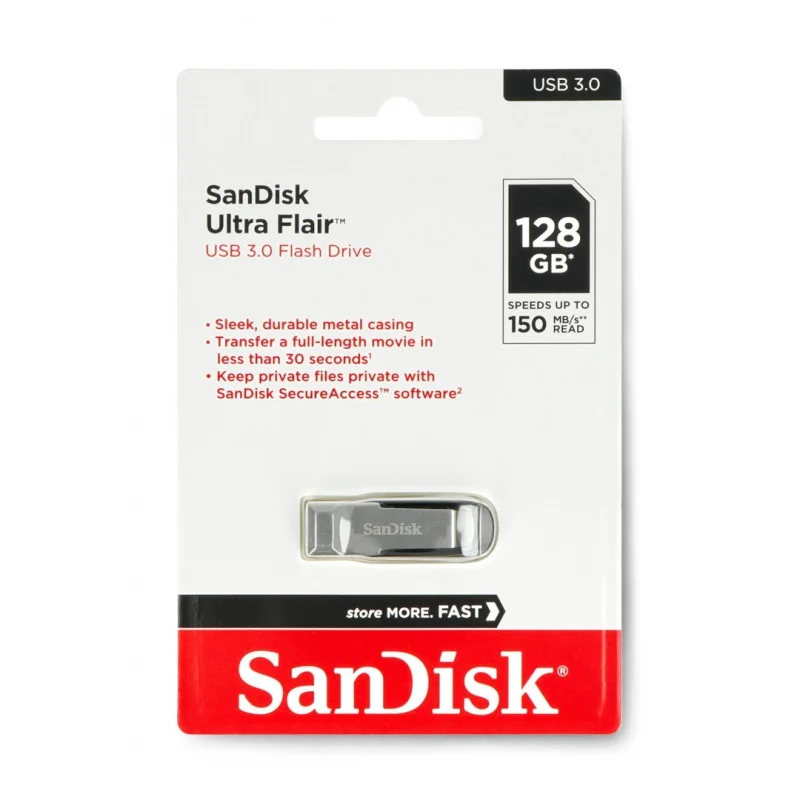 FLASH DISK SANDISK ULTRA FLAIR 3.0 128GB