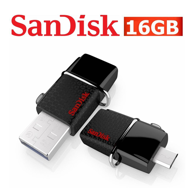FLASH DISK 16GB OTG SANDISK DUAL TYPE-C