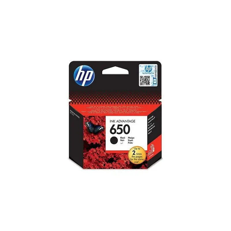 CARTOUCHE HP 650 NOIR ACTIF