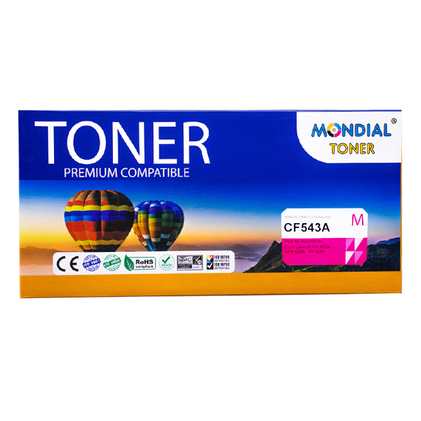 TONER MONDIALTONER HP CB543A / CE323A / CF213A OU CANON 731 / 716 MAGENTA