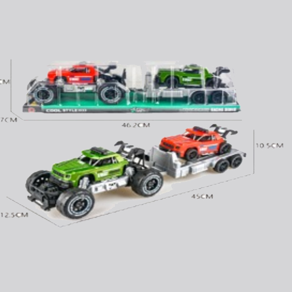 JOUET VOITURE FRICTION AVEC REMORQUE 9829-31F