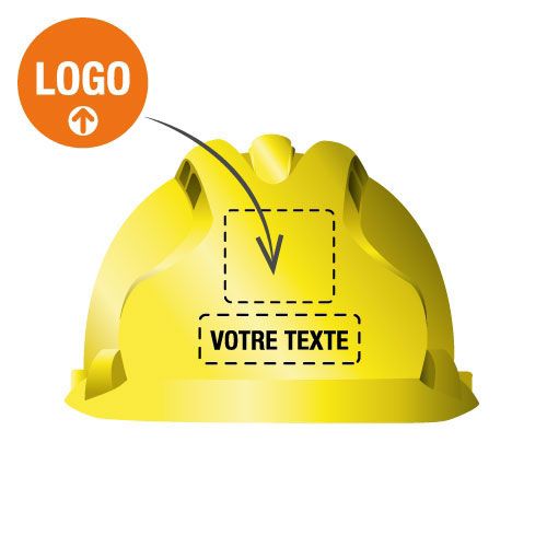 CASQUE CHANTIER PERSONNALISE