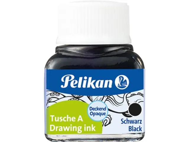 ENCRE DE CHINE ROUGE/NOIR PELIKAN FLACON 10ML
