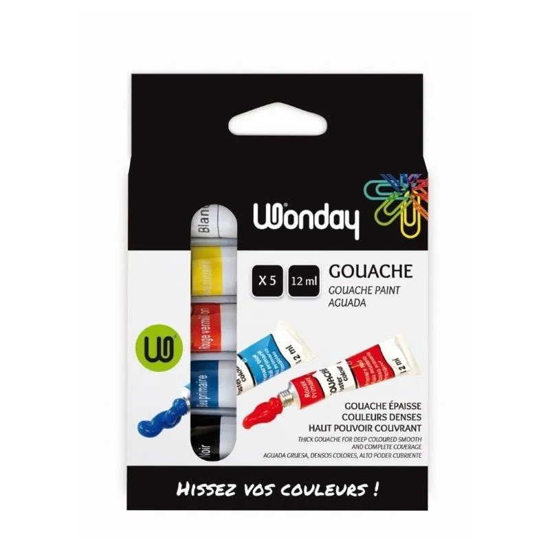 GOUACHE WONDAY 12TUBES 12ML A0242547