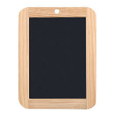 ARDOISE NOIRE AVEC BORDURE EN BOIS