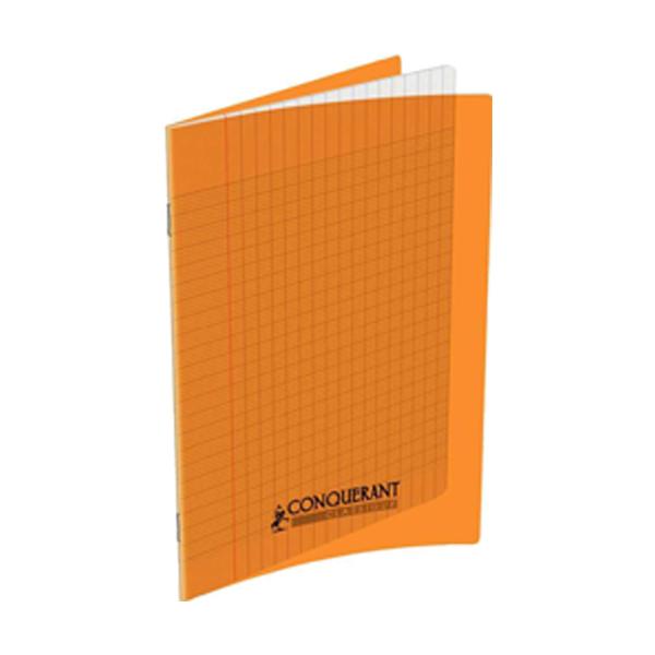 CAHIER 17*22 96P SEYES 90G POLYPRO CONQUERANT ORANGE