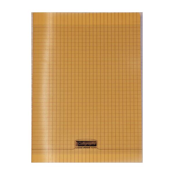 CAHIER 17*22 48P 90G POLYPRO CALLIGRAPHE ORANGE