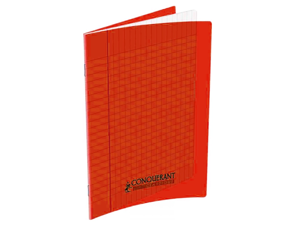 CAHIER 17*22 48P SEYES 90G POLYPRO CONQUERANT ROUGE