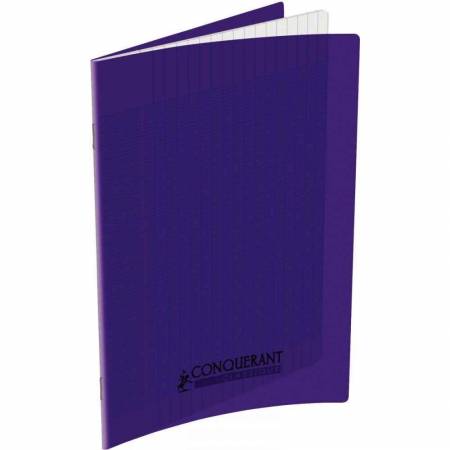 CAHIER 17*22 96P SEYES 90G POLYPRO CONQUERANT VIOLET