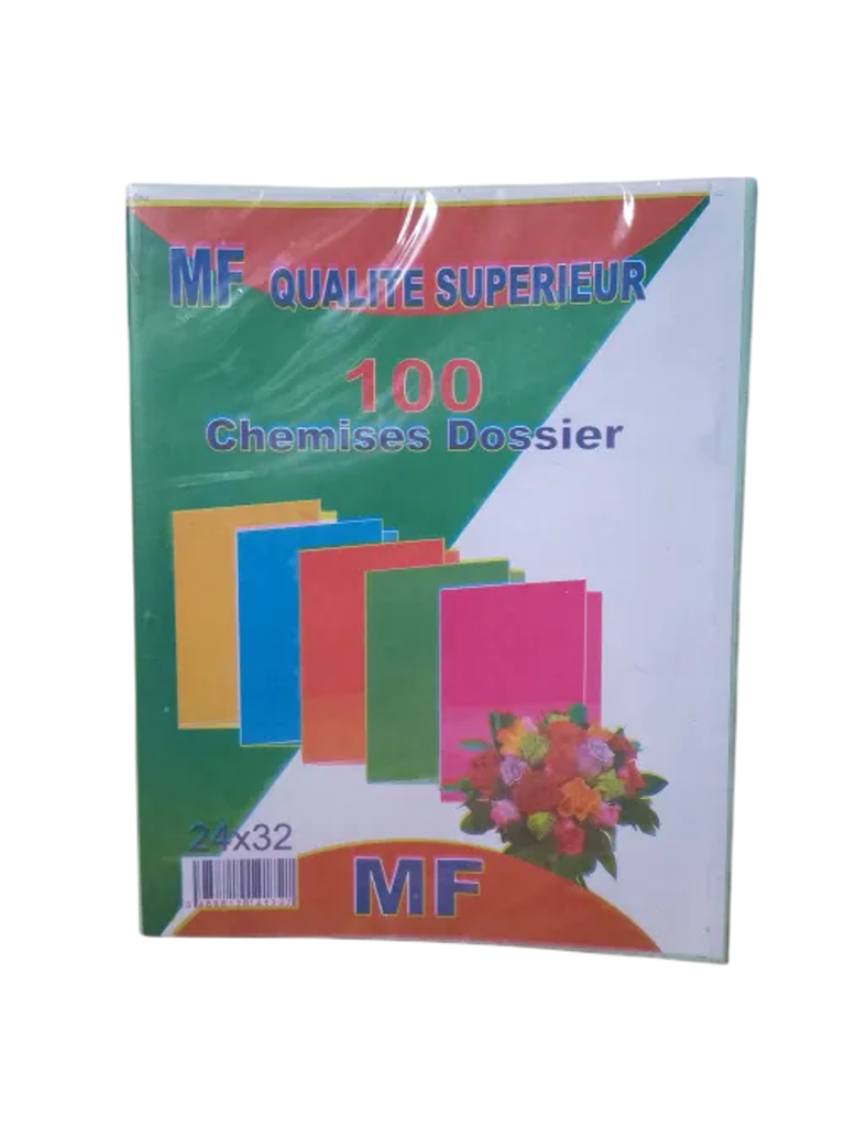 CHEMISE CARTONNEE ASSORTIE FENO PQT DE 100