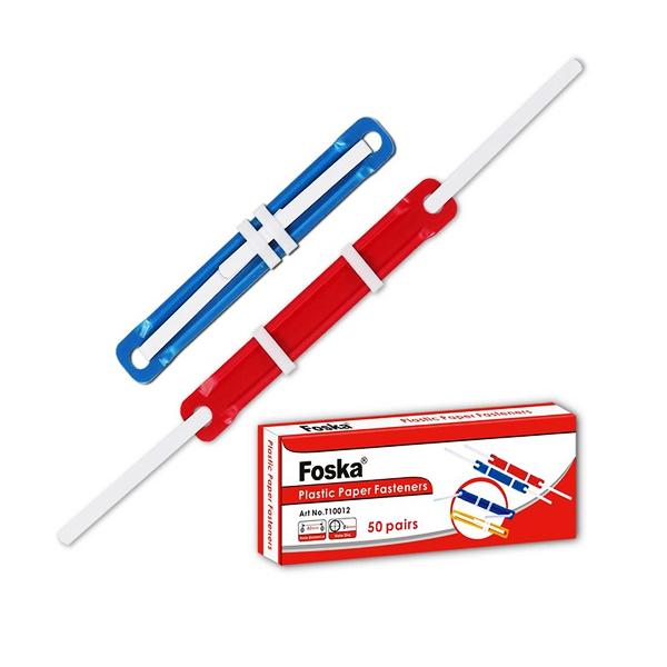 SERRE PAPIER HORIZONTAL PLAT FOSKA COULEUR 8CM