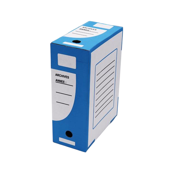 BOITE ARCHIVE DOS DE 10 BLEU
