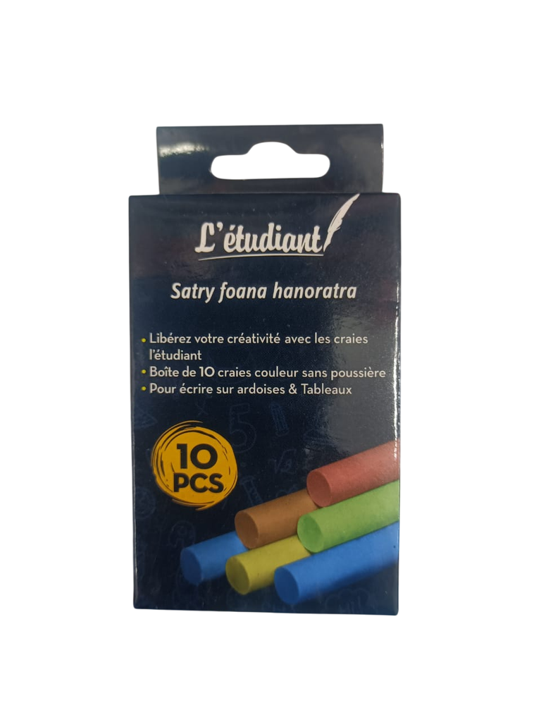 CRAIE COULEUR ETUDIANT BOITE DE 10