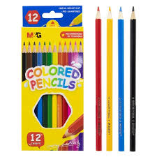 CRAYON DE COULEUR BOITE JAUNE 12CL AWP34365