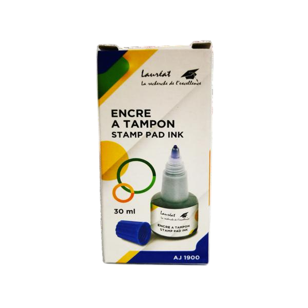 ENCRE A TAMPON LAUREAT BLEU