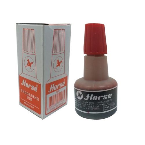 ENCRE A TAMPON HORSE ROUGE