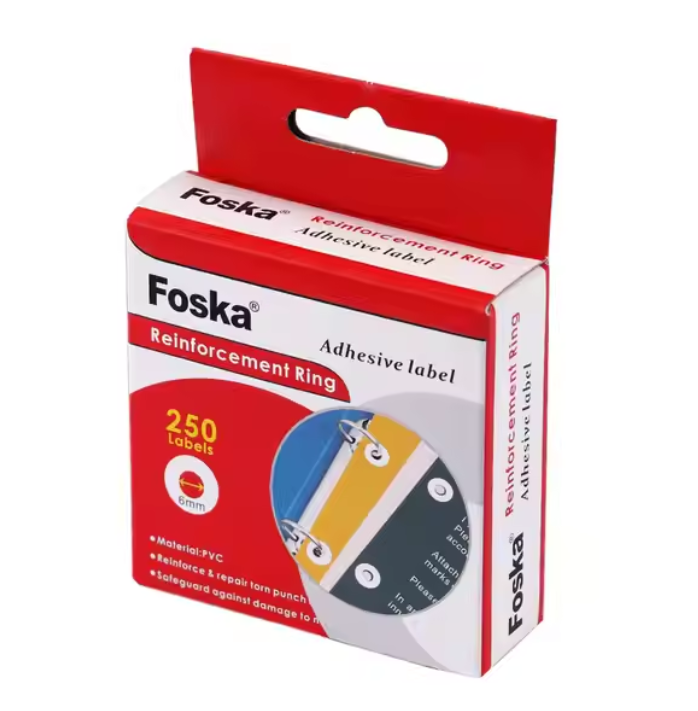 ETIQUETTE OEILLET RENFORT TROU 250PCES FOSKA MD8210