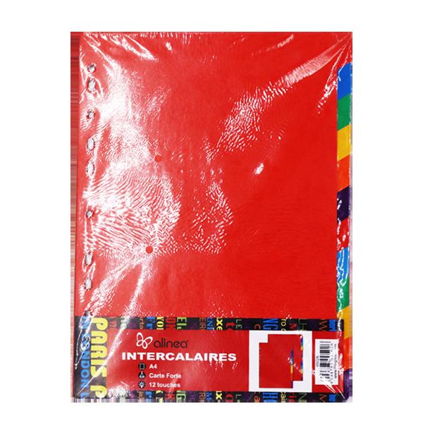 INTERCALAIRE LAUREAT 12 POSITION CARTONNE A0514151