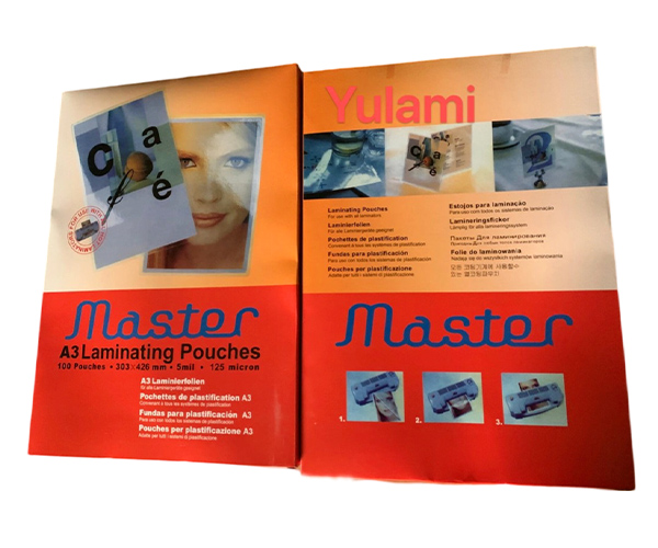 POCHETTE POUR PLASTIFICATION A4 MASTER PQT DE 100 125 MICRONS