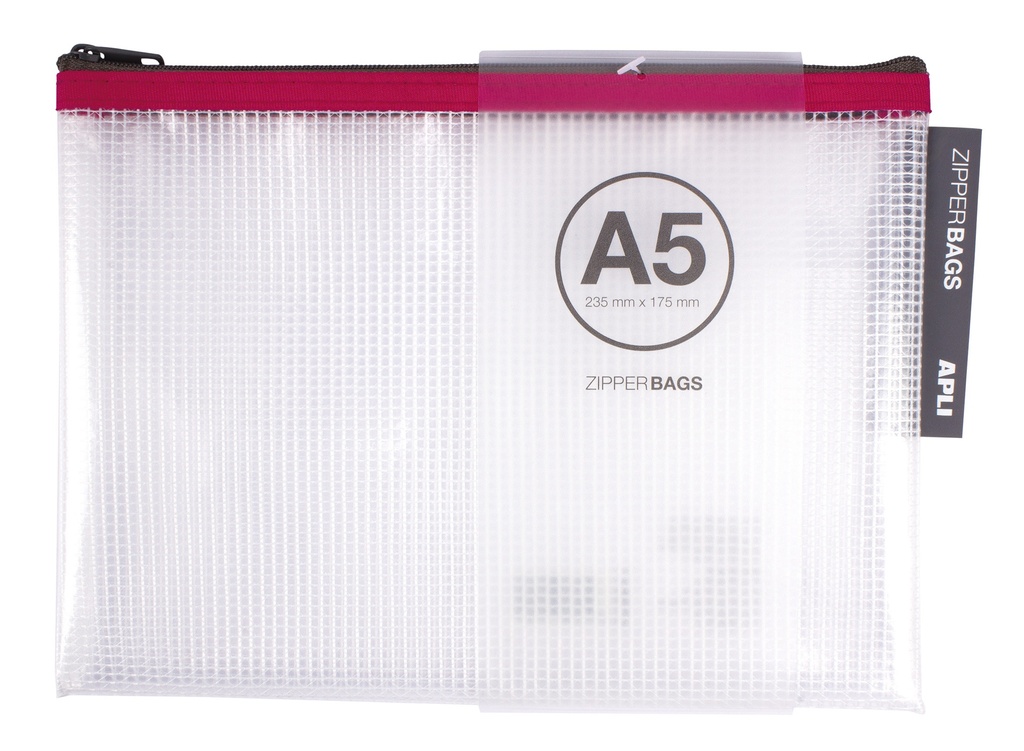 POCHETTE PLASTIQUE A ZIP A5 4284