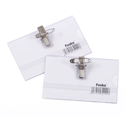 PORTE BADGE A PINCE FOSKA  NB0300 90*57mm