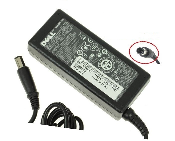 CHARGEUR ORIGINAL POUR ORDINATEUR PORTABLE DELL 19.5V 3,34A 4,5*3,0mm