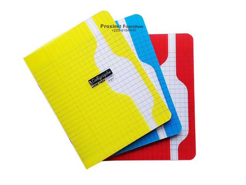 CAHIER CALLIGRAPHE PP 17*22 96P 70G ASSORTIS