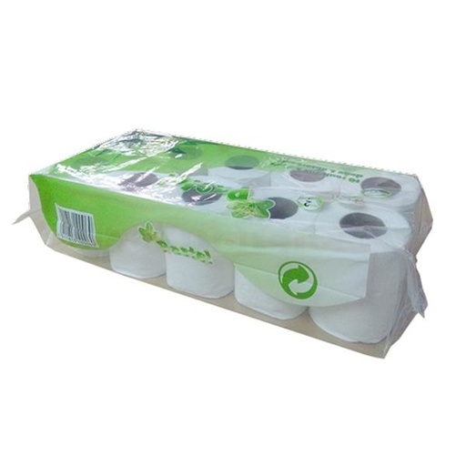 [STO:PAPI-07131] PAPIER HYGIENIQUE PASTEL/PQT DE 10