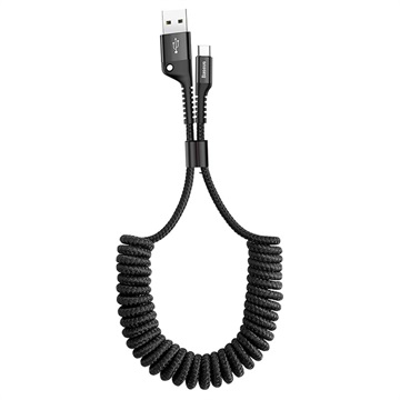 [STO:BASE-00499] BASEUS CABLE USB TO TYPE C FISH EYE SPRING NOIR