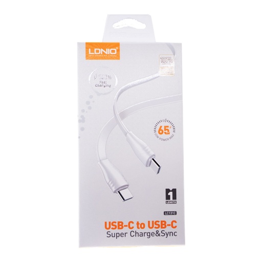 [STO:CABL-01208] CABLE LC131C USB C TO IOS 30W 1M BLANC