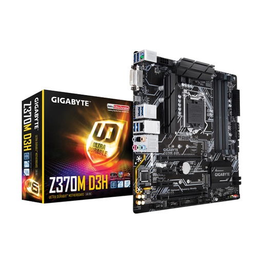 [STO:CART-02145] CARTE MÈRE SOCKET LGA 1151 GIBABYTE MOD.Z370 HD3 (HDMI/USB3.1/GIGABIT LAN/PCIe…)