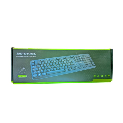 [STO:CLAV-02944] CLAVIER FILAIRE USB INFOPRO MOD INF-5253