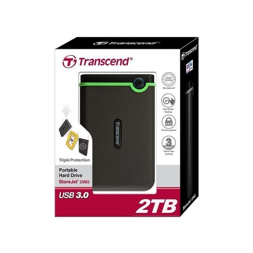 [STO:DISQ-03641] DISQUE DUR EXTERNE 2.5 2Tb TRANSCEND