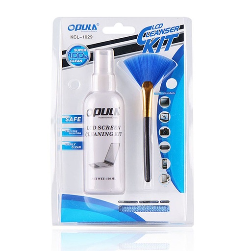 [STO:KIT -05950] KIT DE NETTOYAGE POUR ECRAN OPULA AVEC PINCEAU/TISSUS/LIQUIDE  KCL1029