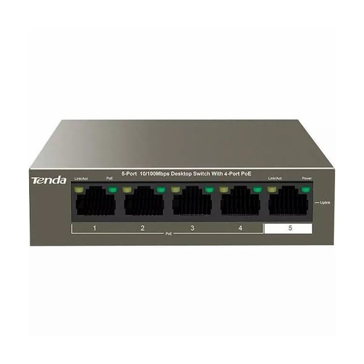[STO:POE -07522] POE SWITCH TENDA 5 PORTS 10/100 Mbps TEF1105P-4-63WV2.0