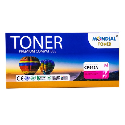 [STO:TONE-10483] TONER MONDIALTONER HP CB543A / CE323A / CF213A OU CANON 731 / 716 MAGENTA