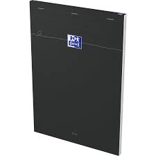 [STO:BLOC-00766] BLOC NOTE A4 OXFORD 160P 5/5 NOIR