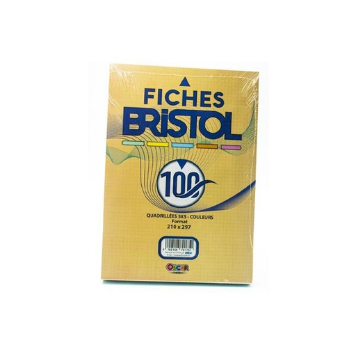 [STO:FICH-04469] FICHE BRISTOL A4 ASSORTIES 5/5 OSCAR ALADIN