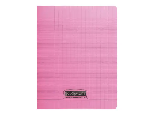 [STO:CAHI-01631] CAHIER 17*22 96P 90G POLYPRO CALLIGRAPHE ROSE 18121