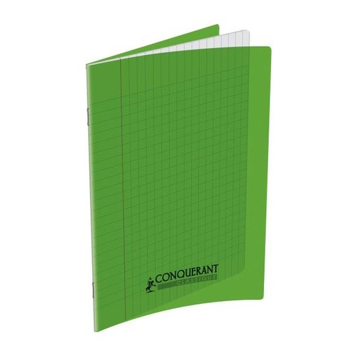 [STO:CAHI-01613] CAHIER 17*22 48P SEYES 90G POLYPRO CONQUERANT VERT