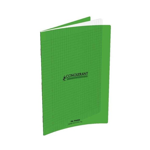 [STO:CAHI-01781] CAHIER A4 96P SEYES 90G POLYPRO CONQUERANT VERT