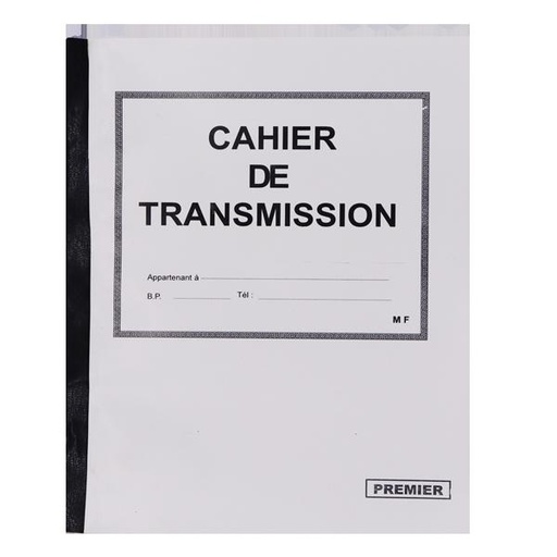 [STO:CAHI-01834] CAHIER DE TRANSMISSION LOCAL