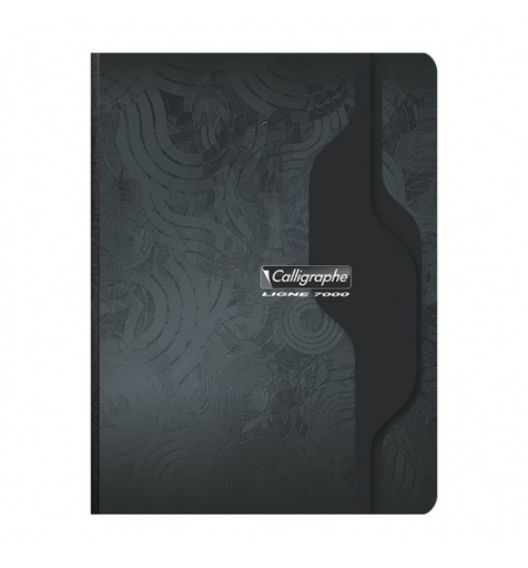 [STO:CAHI-01559] CAHIER 17*22 192P 90G POLYPRO CALLIGRAPHE NOIR 18950