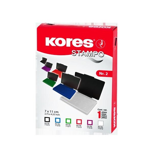 [STO:TAMP-09663] TAMPON ENCREUR KORES ROUGE