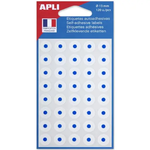 [STO:ETIQ-04347] ETIQUETTE OEILLETS BLANC SCOLAIRE APLI-AGIPA 120 oeillets