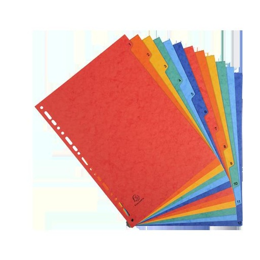 [STO:INTE-05437] INTERCALAIRE 12 POSITIONS CARTON NUMEROTE/B