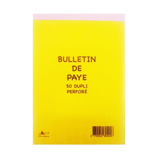 [STO:BULL-01024] BULLETIN DE PAYE LOCAL